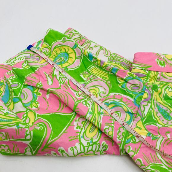 Lilly Pulitzer 6 pink & green bermuda avenue shorts - Picture 5 of 5